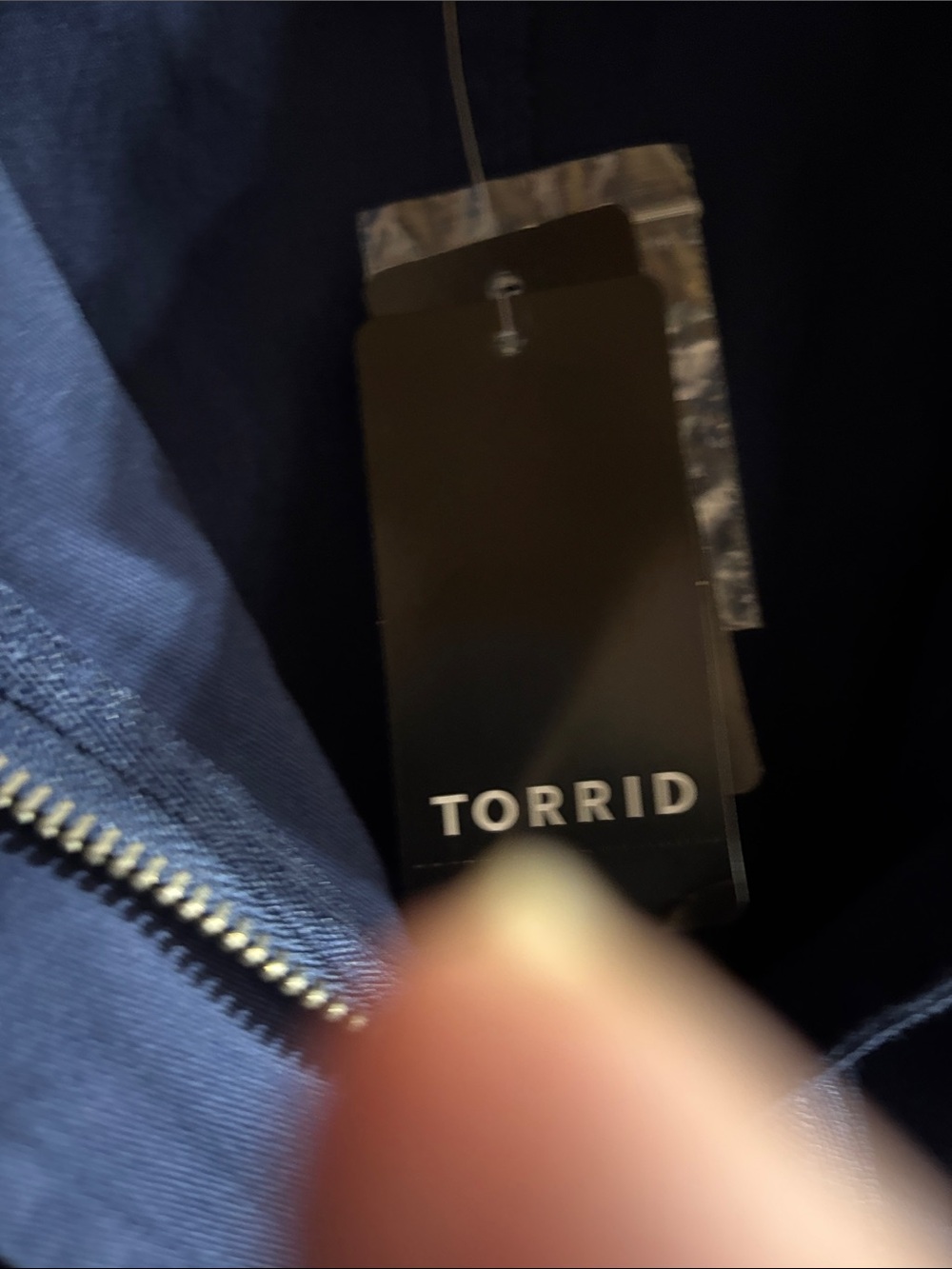 torrid Navy Drawstring Utility/cargo Jacket - Picture 8 of 10